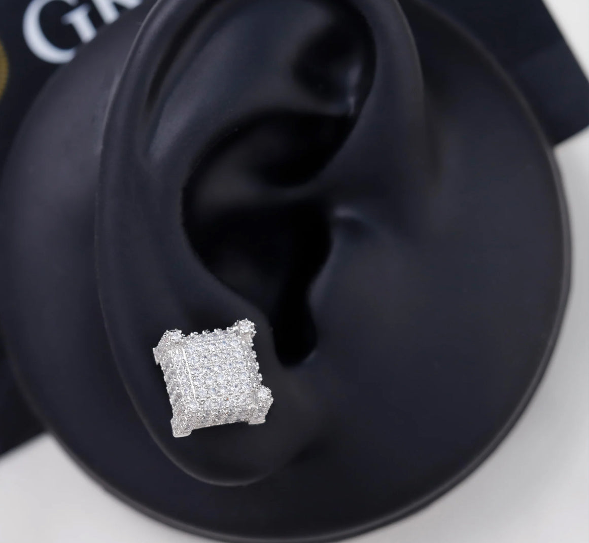 Fashion Stud Earring s925 silver with VVS Moissanite