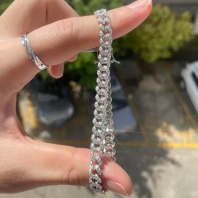 6mm single row diamond bracelet