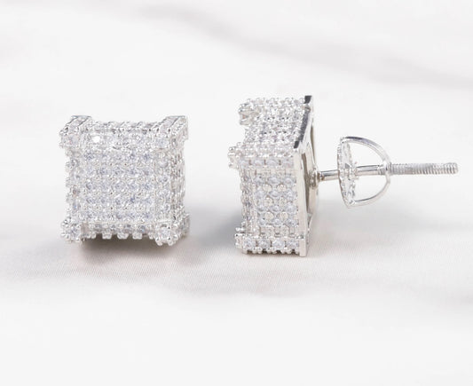 Fashion Stud Earring s925 silver with VVS Moissanite