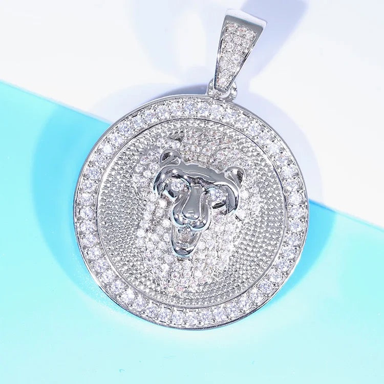 S925 Silver Moissanite Pendant
