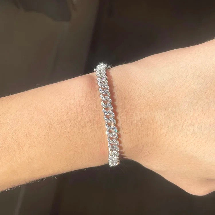 6mm single row diamond bracelet
