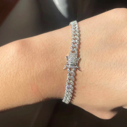 6mm single row diamond bracelet