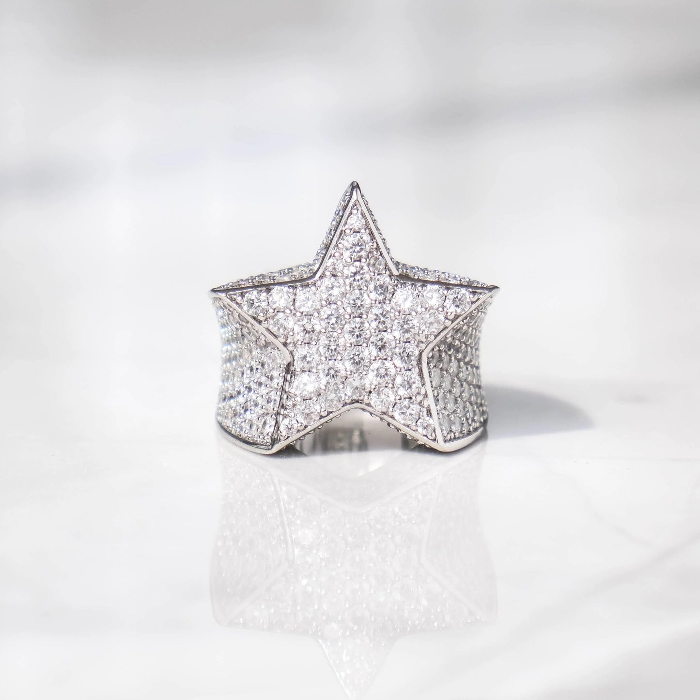 Moissanite star Ring