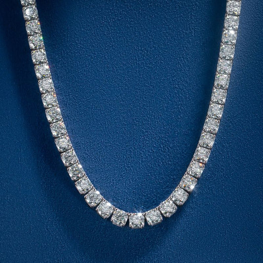 Necklace S925 Sterling Silver 5mm Moissanite Tennis Chain